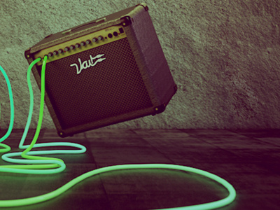 VAI! header 3d amplifier c4d neon wire