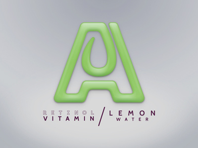 Retinol Vitamin branding logo package packaging retinol. lemon vitamin vitamin a water