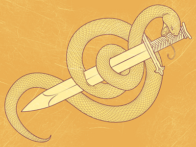@2X - Salazar. brand death illustration snake sword t shirt tee vector