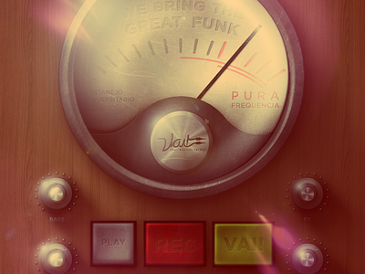 @2X Pura Frequencia - Invite branding button dj frequency funk hip hop jazz logo music night party producer pure rec ui