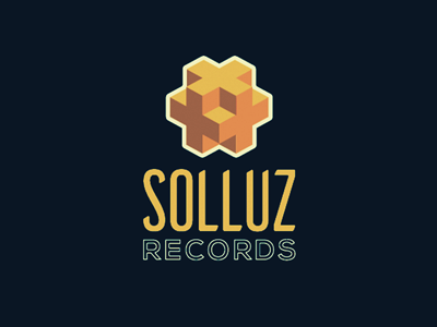 Solluz Records branding geometric logo noise production record sound stereo studio tibetan