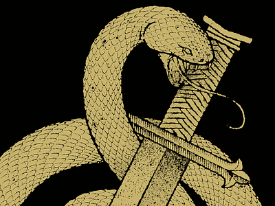 Salazar / Winter '13 brand clothing cobra engraved grunge illustration letterpress medieval old rustic silkscreen snake sword