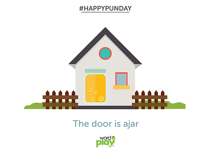 The Door Is Ajar art color conent drawing facebook house icon illustartion illustartor post pundy quotes social media sunday word art