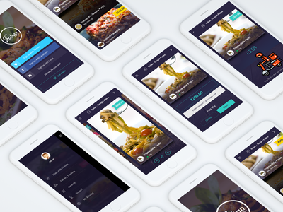 Food App app art blue branding color conent design drawing dribbble flat icon illustration logo pink type typography ui ux vector web