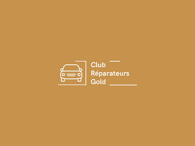 Club Réparateur Gold brand identity branding design graphic illustration logo logotype ui vector