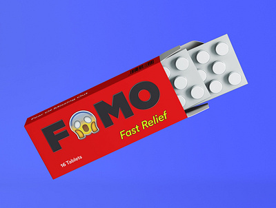 Fomo branding fun graphic design print design