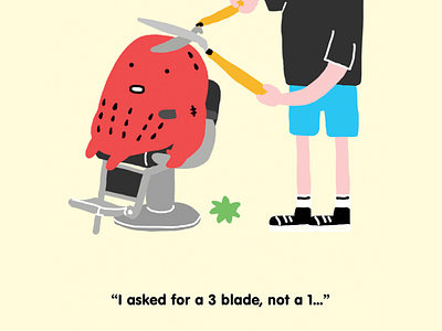 Haircut character character design comic doodle fun funny humor humour illustration