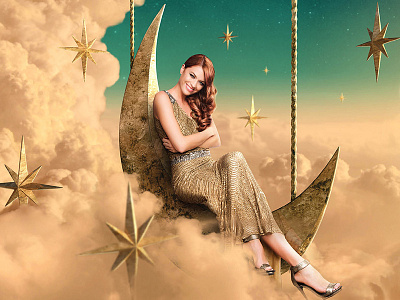 Be This Season's Star advertising beauty campaign fantacy fashion hair photography photoshop