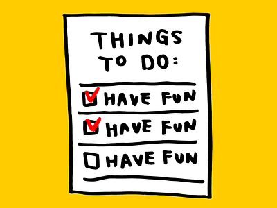 To Do List design doodle fun funny illustration sharpie typography