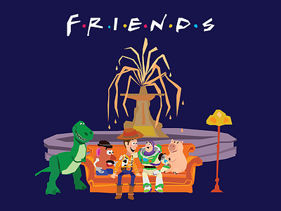 Friends character friends fun illustration illustrator print toystory vector
