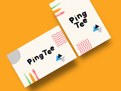 PingTee logo _ branding branding business card creative identity logo logo design