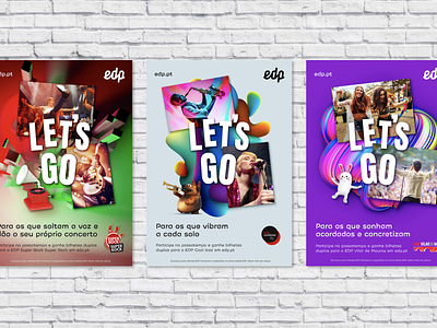 EDP brand campaign Let's Go advert advertising advertising design branding design graphic design outdoor poster print print design