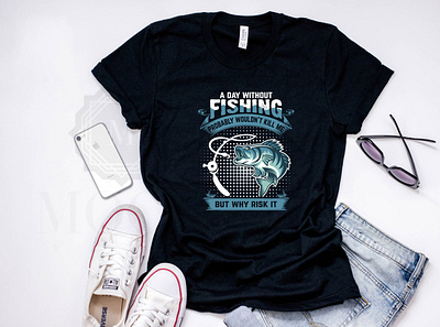 Fox Fishing T Shirt designs, themes, templates and downloadable graphic  elements on Dribbble