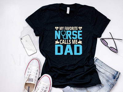 Nurse Typography T-Shirt Design