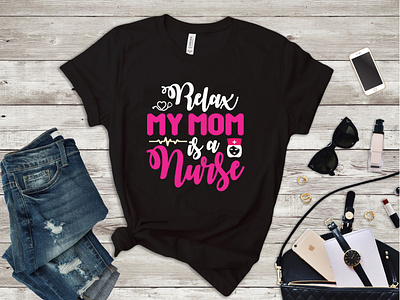 Nurse Typography T-Shirt Design
