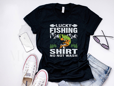 Fishing T-shirt design by Nurearth on Dribbble