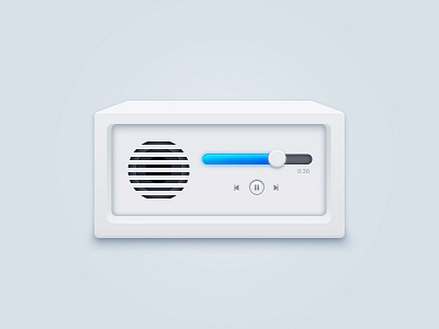 Music player clean icon music player quasiphysical sound