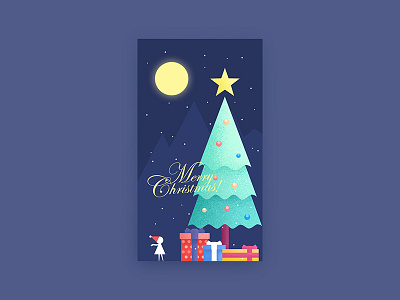 Start page app christmas illustration splash screen start page ui ux