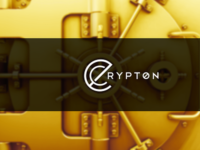 eCrypton Logo bit coin currency ecrypton encrypted lock logo minimal minimalism mining stylized