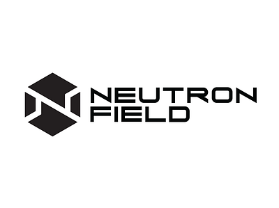 NeutronField Logo branding cyberpunk icon logo minimal typography vector