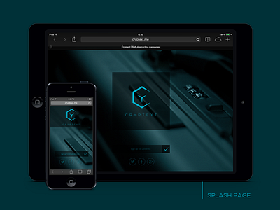 Cryptext.me | Splash Page encrypted ios ipad iphone messages minimal subversive text