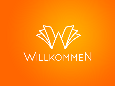 Willkommen Logo Redesign logo redesign simplicity typography willkommen