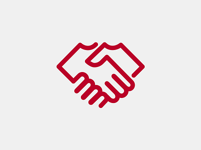 Linear Handshake Icon handshake icon linear simple stylisation