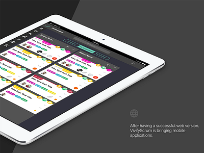 VivifyScrum Tablet App aglie app application ipad methodology mobile scrum tablet task tasks