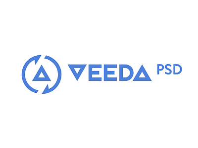 VEEDA Logo futurist logo modern simple typography