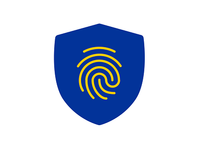 GDPR icon data fingerprint gdpr general icon protection regulation shield