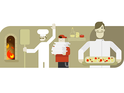 VivifyScrum EDU illustration pizza place