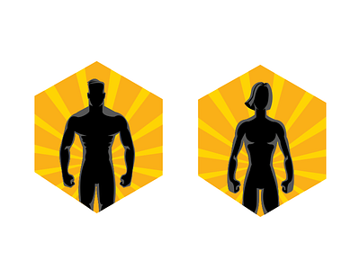 Badges for the fitness app