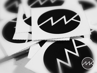 MK Stickers Arrived! logo promo sign promotion self stickers