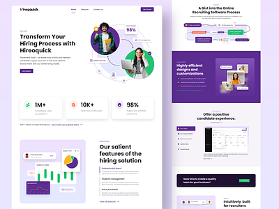 Hireoquick Landing Page Design