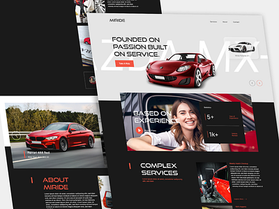 Car Rental - Website landing page