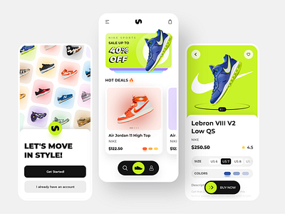 Sneaker Shoes App Design