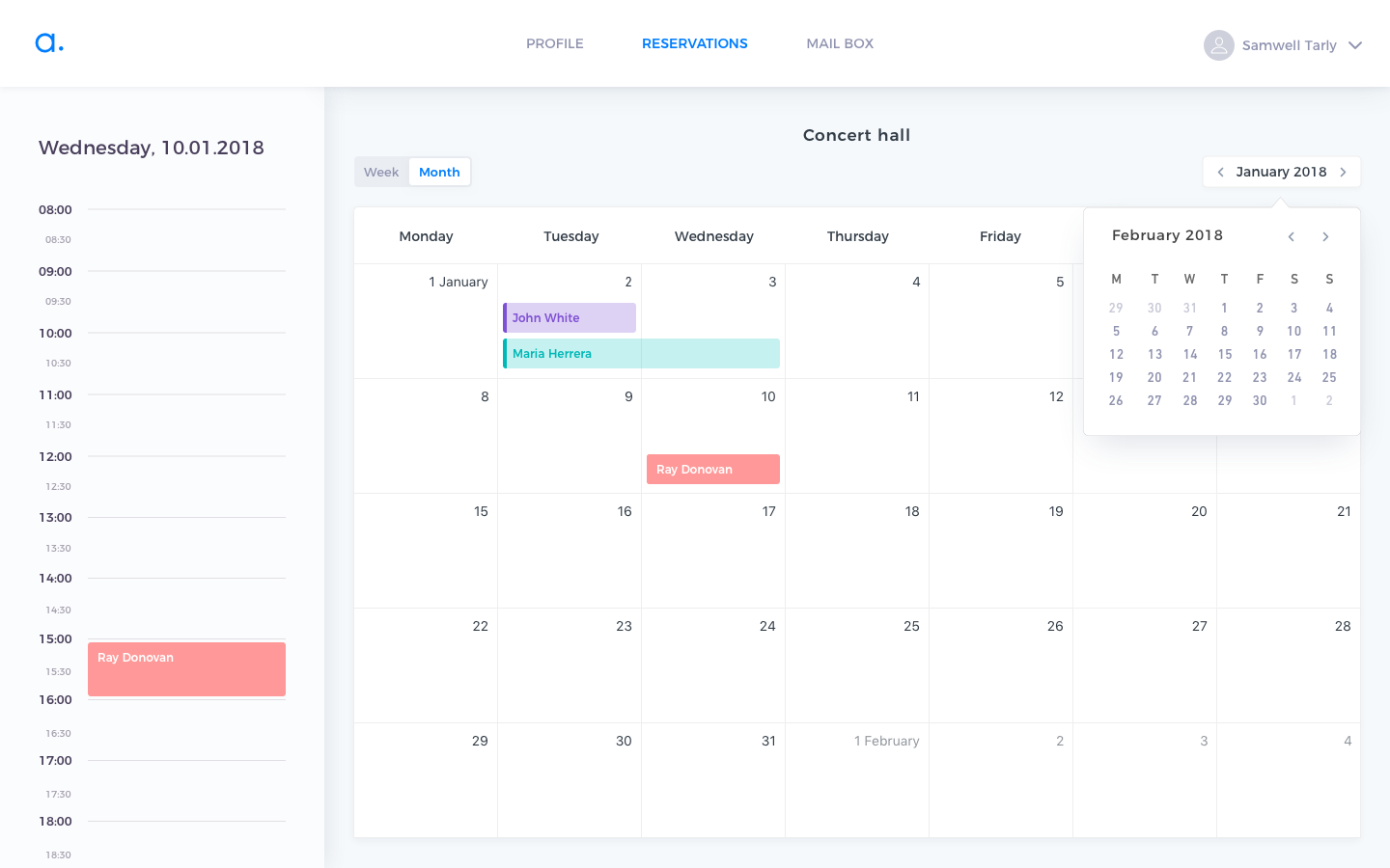 Event Calendar App by Paula Ciastek on Dribbble