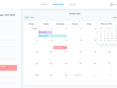 Event Calendar App by Paula Ciastek on Dribbble