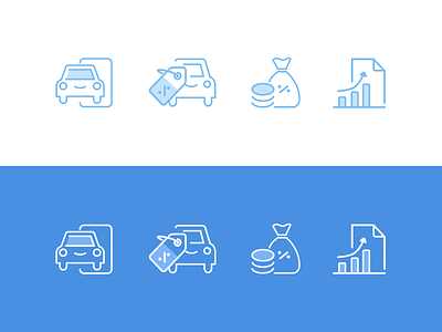 Rent Car Icons Set icon icons set rent car tiket.com ui uidesigner