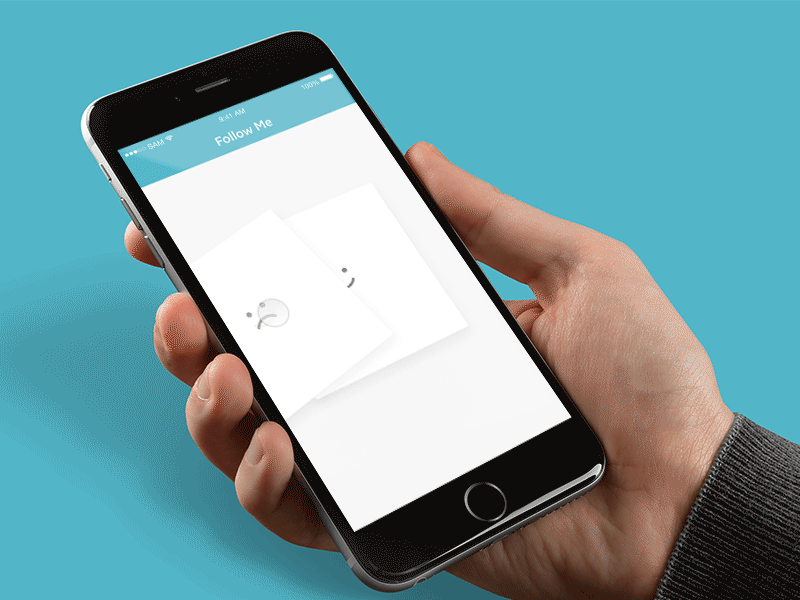 Follow Me Animation animation design flinto ios motion motiongraphics principle ui uidesign ux uxdesign