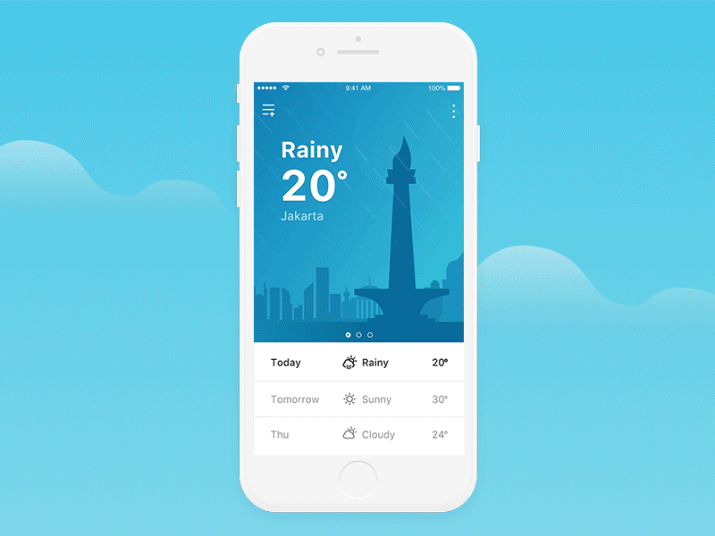 Weather App Challenge app challenge dribbble egypt ios jakarta new york ui uplabs ux weather