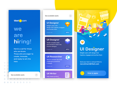Hiring UI designer tiket.com