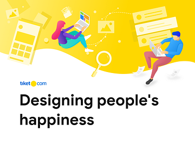 Designing people's happiness branding design dribbble happiness happy illustration illustrations people people illustration sketch tiket tiketcom travel ui userinterface ux vector