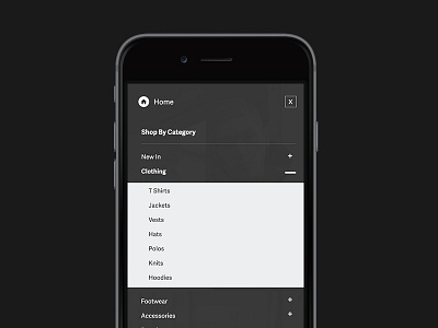 Mobile App Menu