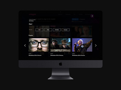 BBC iPlayer Search Functionality interface search ui user interface ux visual design