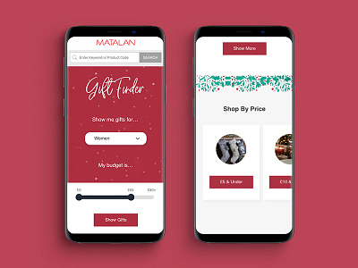 Gift Page Design - Mobile/Desktop blog content ecom ecommerce fashion mobile ui user interface xd