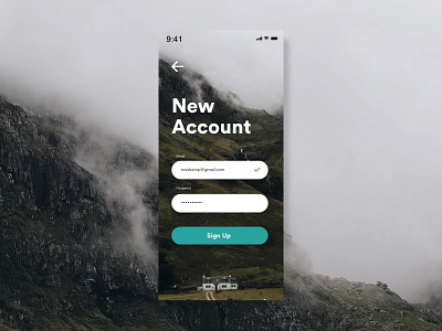 Daily UI #001 Mobile Sign Up 001 account dailyui dailyui001 design mobile sign up ui user interface ux