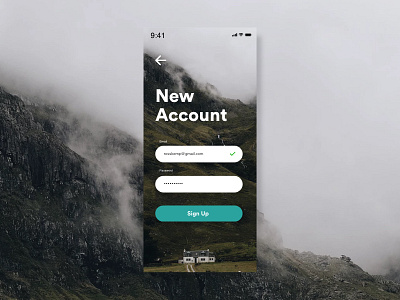 Daily UI #001 Mobile Sign Up