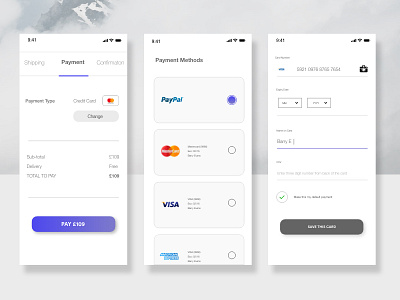 Daily UI #002 - Credit Card Checkout checkout credit card dailyui dailyui002 design mobile ui user interface ux