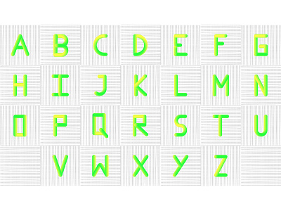 A-Z 3D Alphabets 3d blend digital lettering experiment lettering typo typography